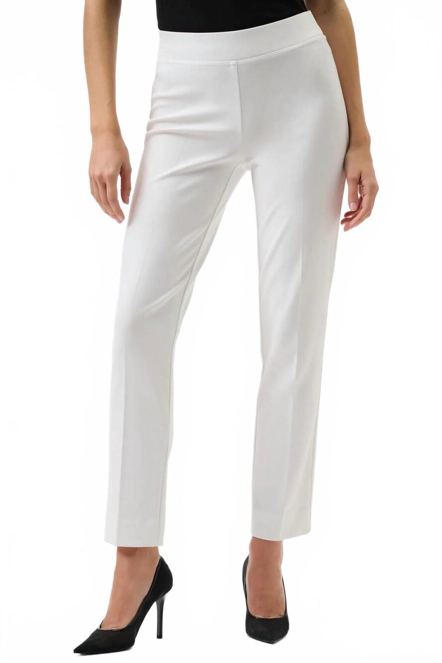 NEW JOSEPH RIBKOFF classic straight pant in white